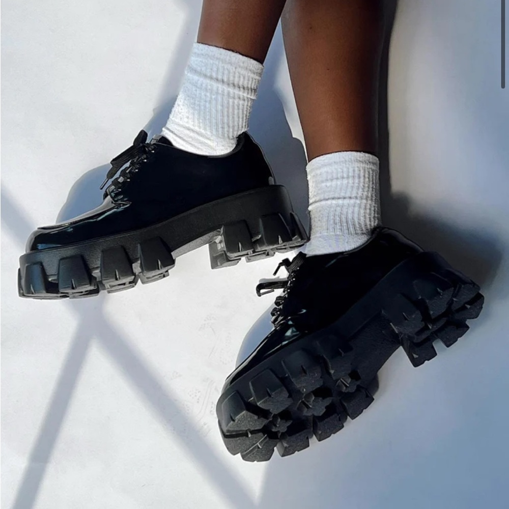 Princess Polly black chunky shoes